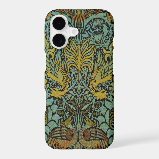 William Morris Peacock Dragon Wallpaper  (Back)