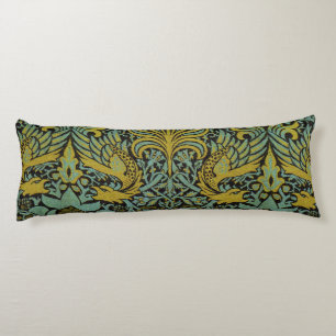 William Morris Peacock Dragon Wallpaper  Body Pillow