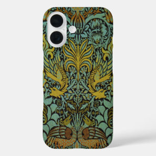 William Morris Peacock Dragon Wallpaper  iPhone 16 Case