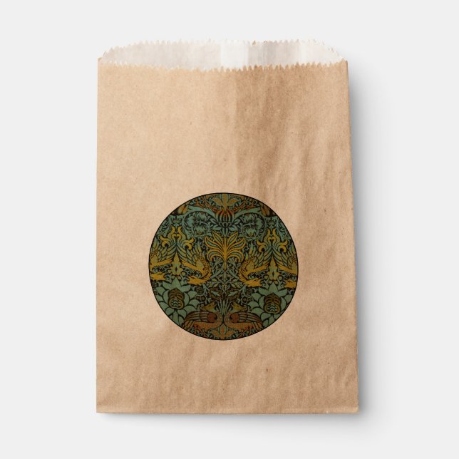 William Morris Peacock Dragon Wallpaper  Favour Bag (Front)