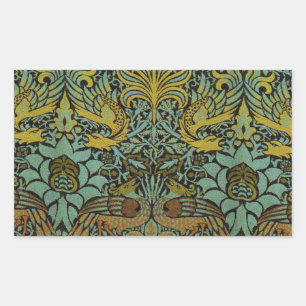 William Morris Peacock Dragon Wallpaper Sticker