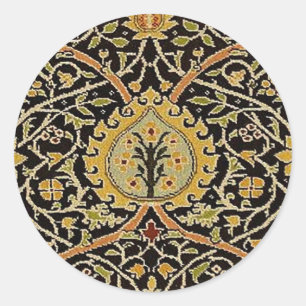 William Morris Persian Carpet Art Print Design Classic Round Sticker