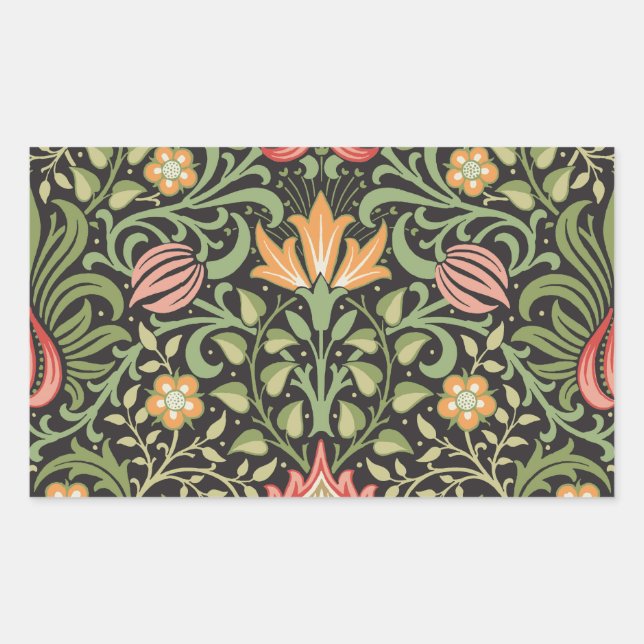 William Morris Persian Floral Antique Sticker (Front)