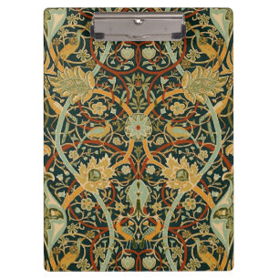 William Morris Persian Oriental Carpet Art Clipboard
