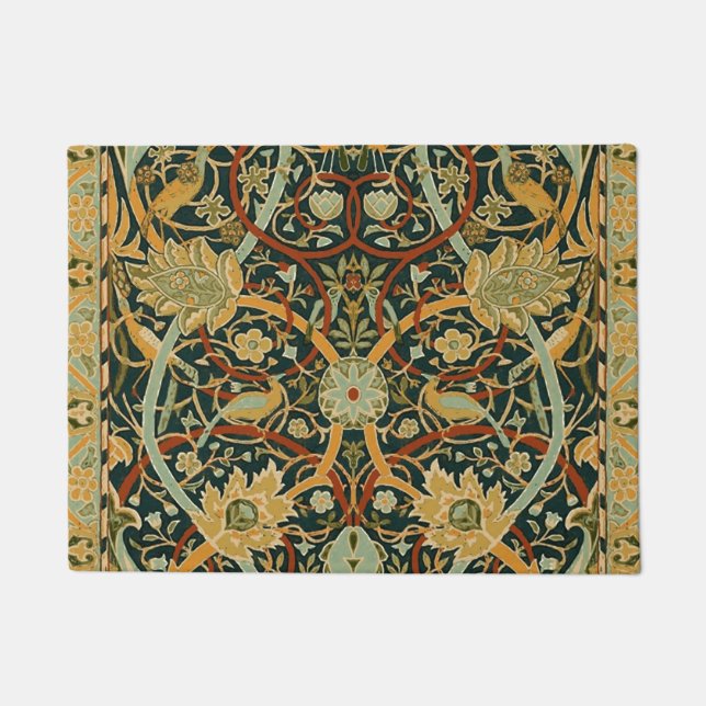 William Morris Persian Oriental Carpet Art Doormat (Front)