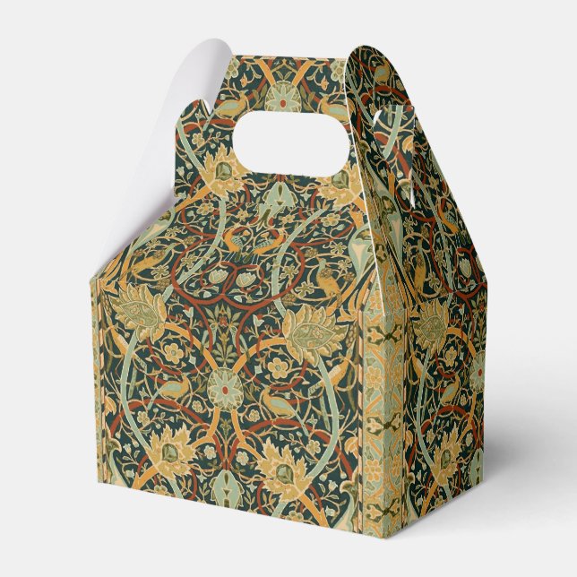William Morris Persian Oriental Carpet Art Favor Box (Front Side)