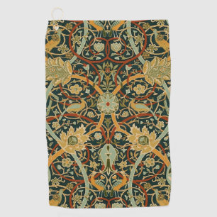 William Morris Persian Oriental Carpet Art Golf Towel