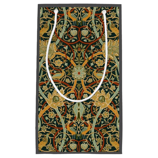 William Morris Persian Oriental Carpet Art Small Gift Bag (Front)