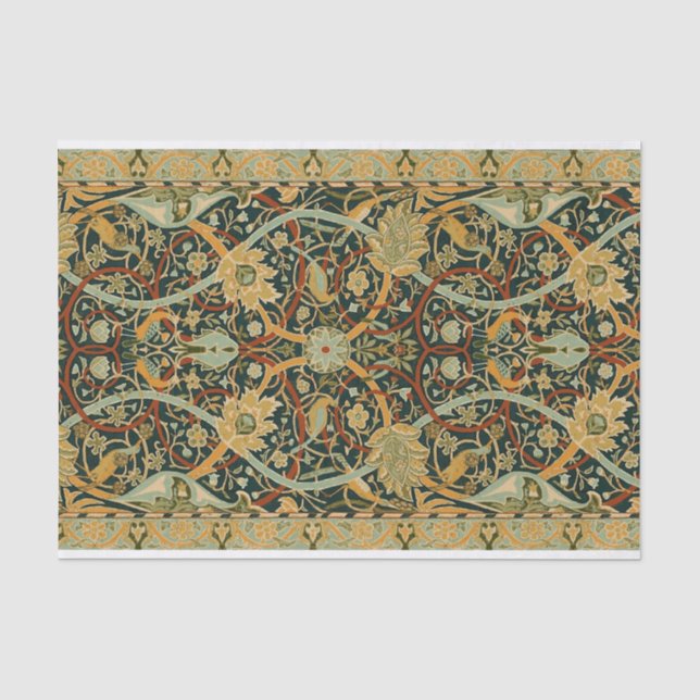 William Morris Persian Oriental Carpet Art Tissue Paper (Front)