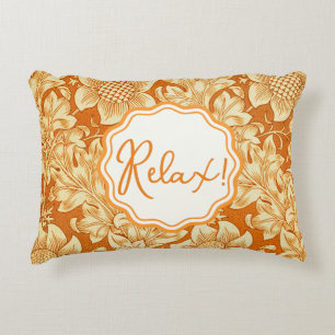 William Morris Personalized Floral Accent Pillow