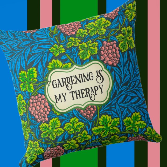 William Morris Personalized Floral Outdoor Pillow (Creator Uploaded)