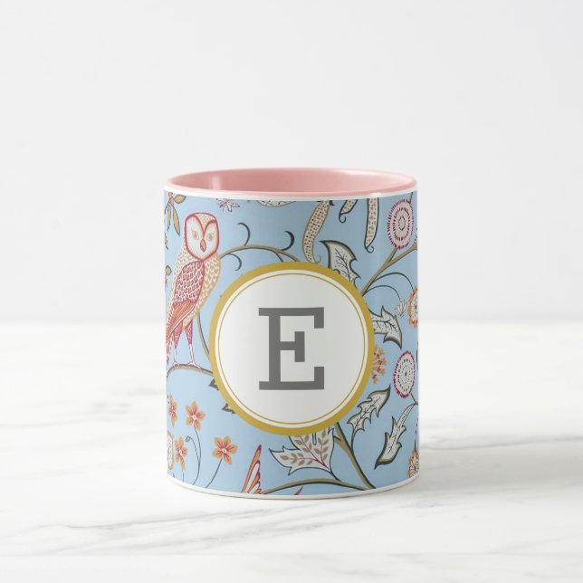 William Morris PERSONALIZED INITIAL Mug (Center)