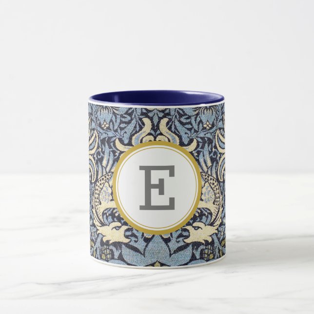 William Morris PERSONALIZED INITIAL Mug (Center)