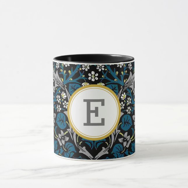 William Morris PERSONALIZED INITIAL Mug (Center)
