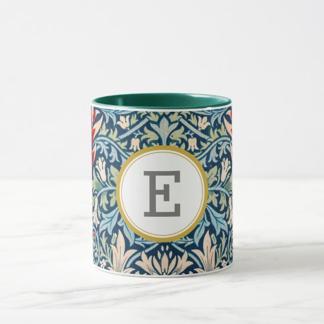 William Morris PERSONALIZED INITIAL Mug (Center)