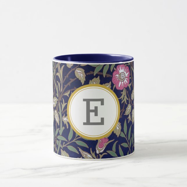 William Morris PERSONALIZED INITIAL Mug (Center)