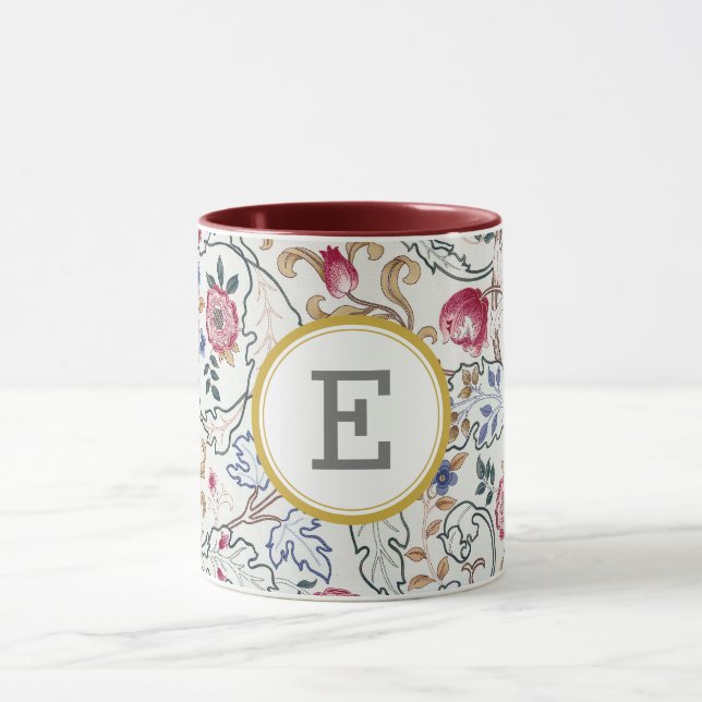 William Morris PERSONALIZED INITIAL Mug (Center)
