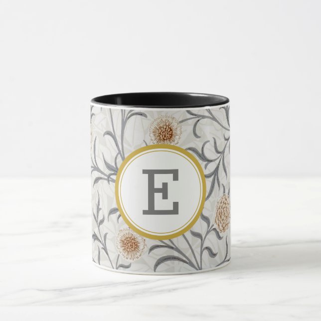 William Morris PERSONALIZED INITIAL Mug (Center)