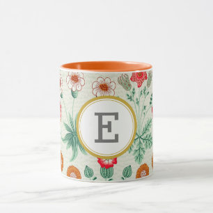William Morris PERSONALIZED INITIAL Mug