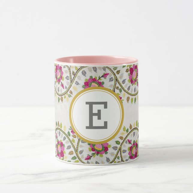 William Morris PERSONALIZED INITIAL Mug (Center)