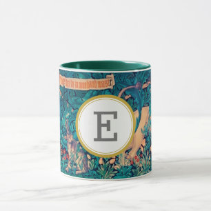 William Morris PERSONALIZED INITIAL Mug