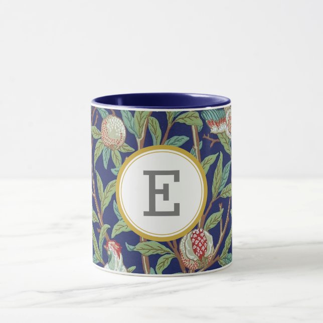 William Morris PERSONALIZED INITIAL Mug (Center)