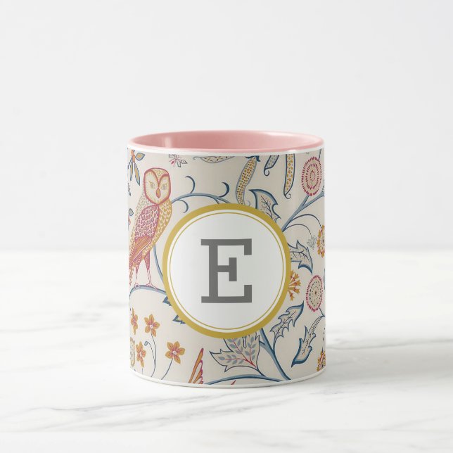 William Morris PERSONALIZED INITIAL Mug (Center)