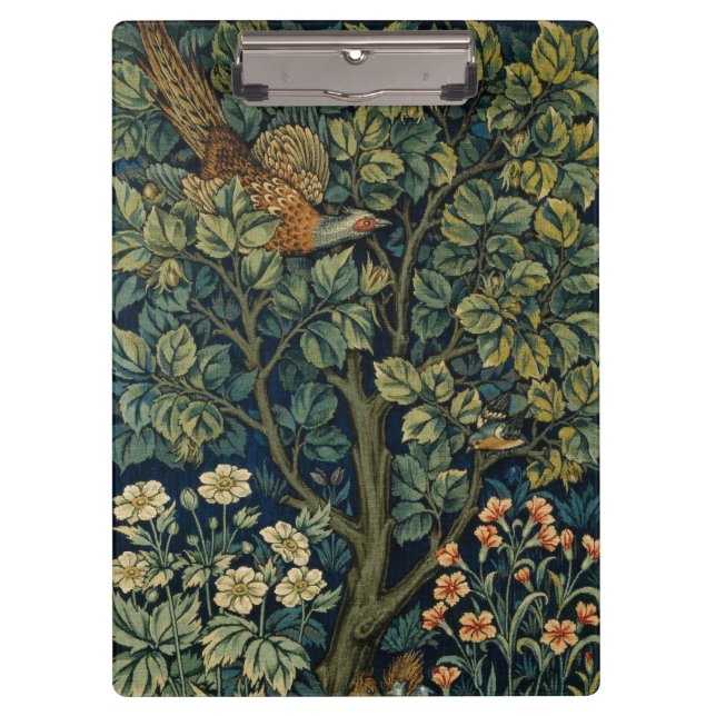 William Morris Pheasant Bird Tree Woodland Clipboard (Front)
