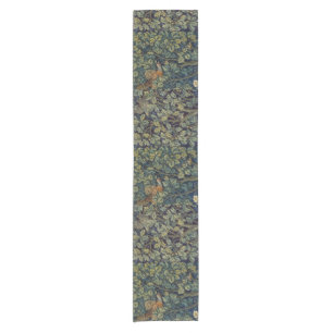 William Morris Pheasant Bird Tree Woodland Short Table Runner