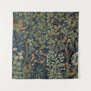 William Morris Pheasant Bird Tree Woodland Tapestry