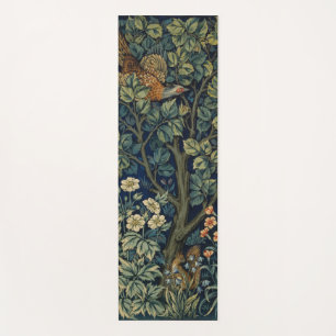 William Morris Pheasant Bird Tree Woodland Yoga Mat