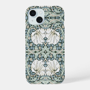 William Morris Pimpernel Blue Intricate Pattern iPhone 15 Case