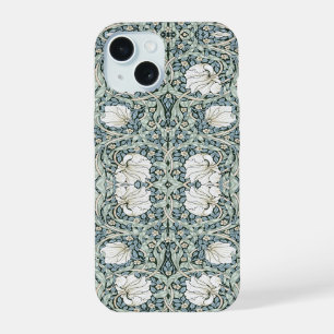 William Morris Pimpernel Blue Intricate Pattern  iPhone 15 Case