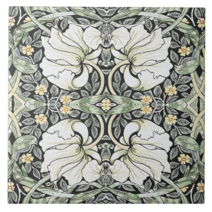 William Morris Pimpernel Blue Seamless Pattern Tile