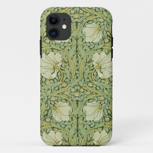 William Morris Pimpernel Floral Blue Wallpaper Case-Mate iPhone Case (Back)