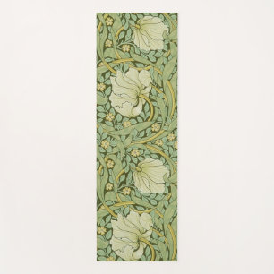 William Morris Pimpernel Floral Blue Wallpaper Yoga Mat