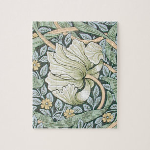 William Morris Pimpernel Floral Design Jigsaw Puzzle