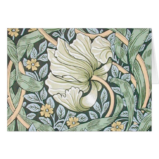 William Morris Pimpernel Floral Wallpaper (Front Horizontal)