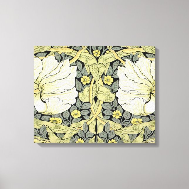 William Morris Pimpernel Floral Wallpaper Canvas Print (Front)