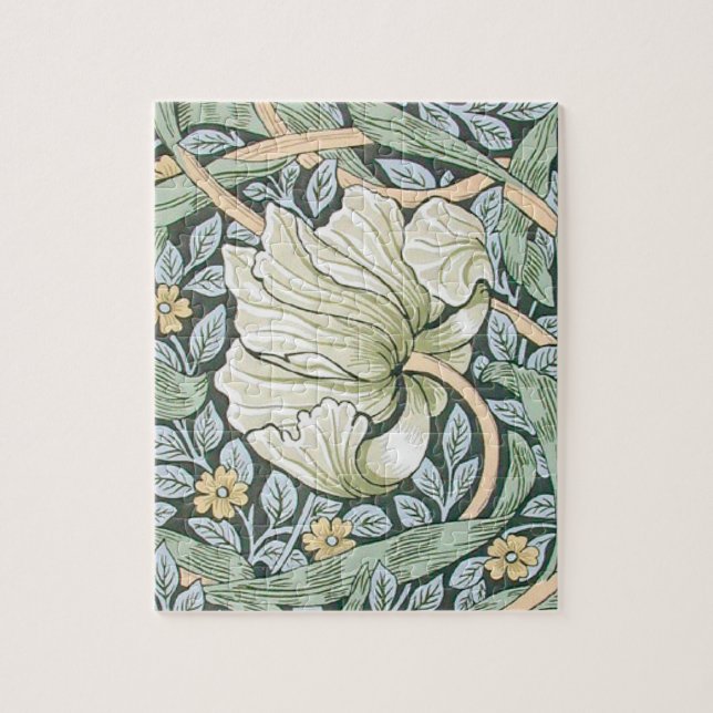 William Morris Pimpernel Floral Wallpaper Jigsaw Puzzle (Vertical)