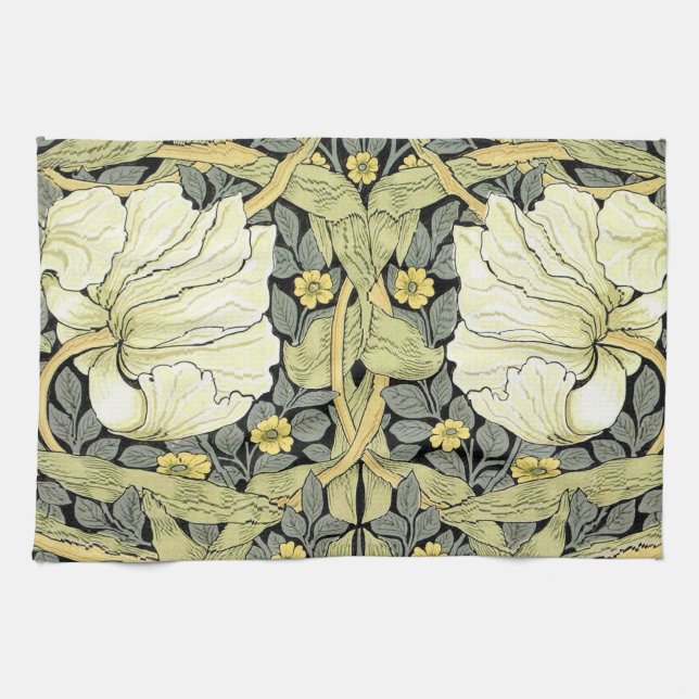 William Morris Pimpernel Floral Wallpaper Kitchen Towel (Horizontal)