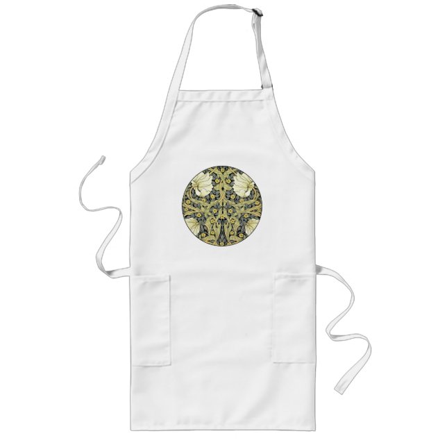 William Morris Pimpernel Floral Wallpaper Long Apron (Front)