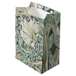 William Morris Pimpernel Floral Wallpaper Medium Gift Bag