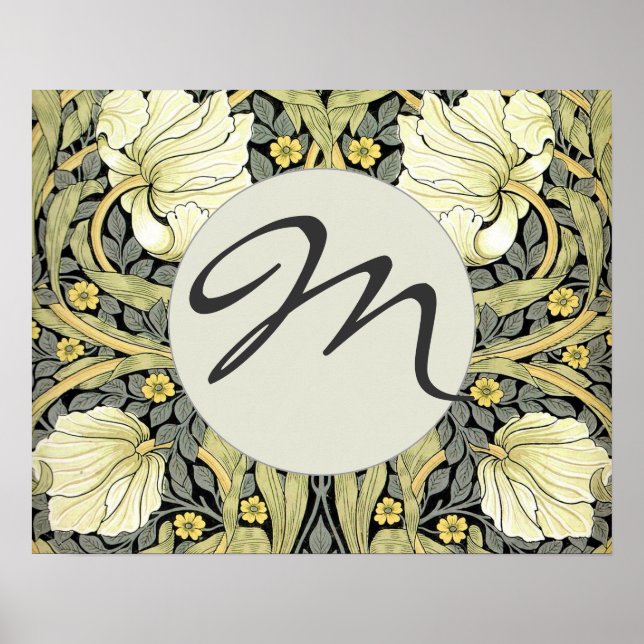 William Morris Pimpernel Floral Wallpaper Poster (Front)