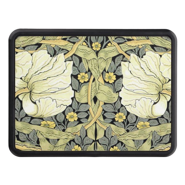 William Morris Pimpernel Floral Wallpaper Trailer Hitch Cover (Front)