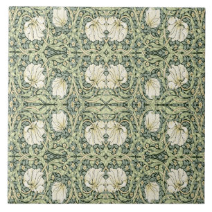 William Morris Pimpernel Green Tile