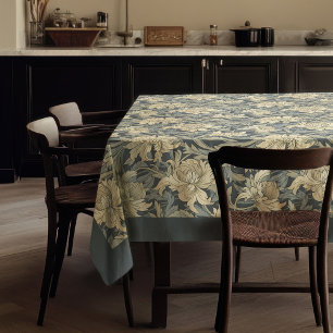 William Morris Pimpernel neutral pastel green sage Tablecloth