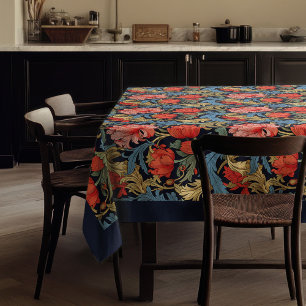 William Morris Pimpernel pastel blue pink red Tablecloth