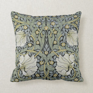 William Morris - Pimpernel  Pattern Design Throw Pillow