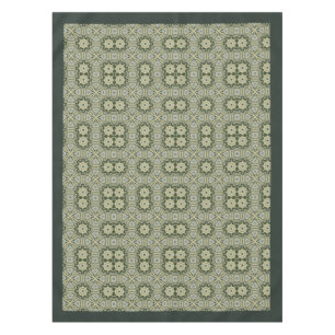 William Morris Pimpernel Pattern Green Gold Tablecloth